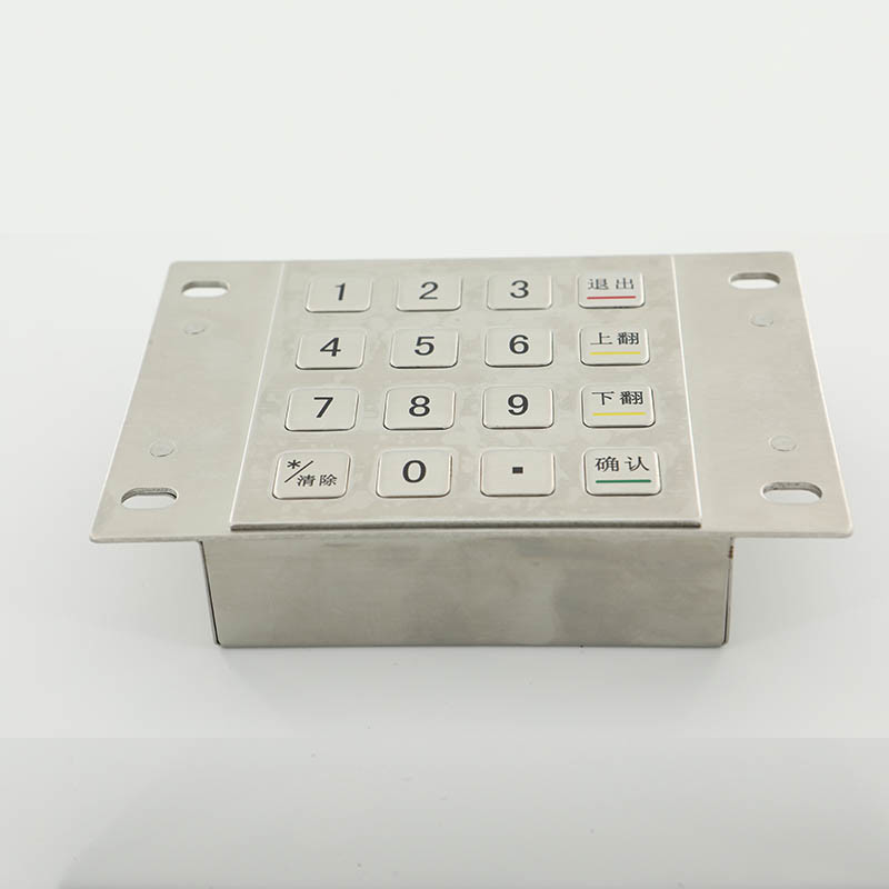 IP65 impermeabilizan el acero inoxidable de Pin Pad 304 del cajero automático para las llaves del EPP 16 del quiosco del pago