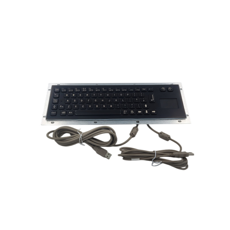 Teclado de acero inoxidable del uno mismo del quiosco impermeable del servicio con color del negro del panel táctil