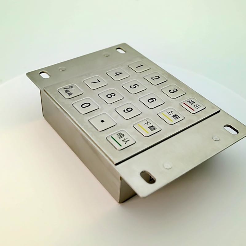 La prenda impermeable IP65 de acero inoxidable cifró a EPP Pin Pad del metal 16 llaves para el quiosco del pago
