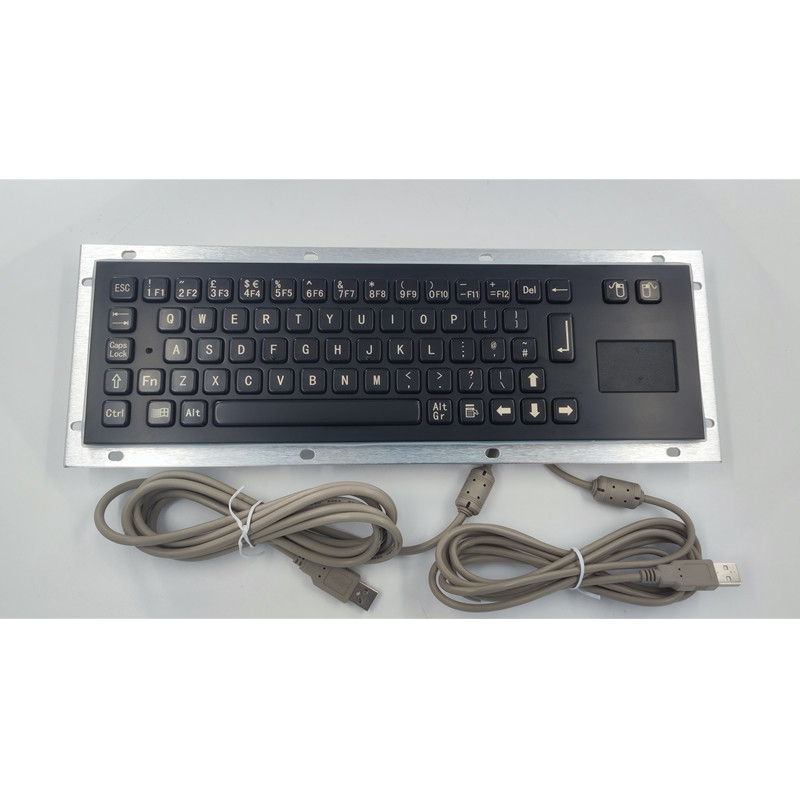 Teclado industrial del quiosco SS304 del servicio del uno mismo con color del negro del panel táctil