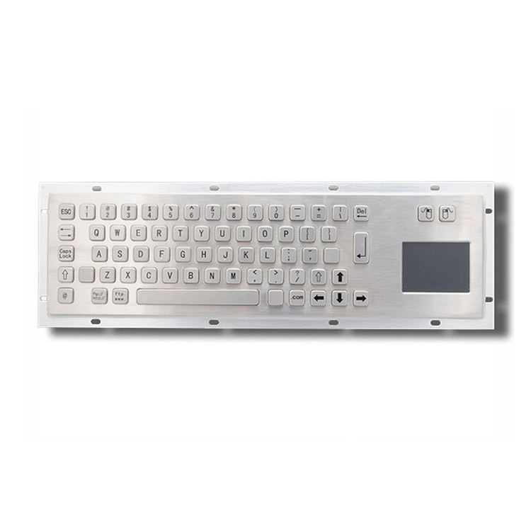 teclado industrial cableado con panel táctil US Diseño del panel frontal Dimensión 392 X 110 mm