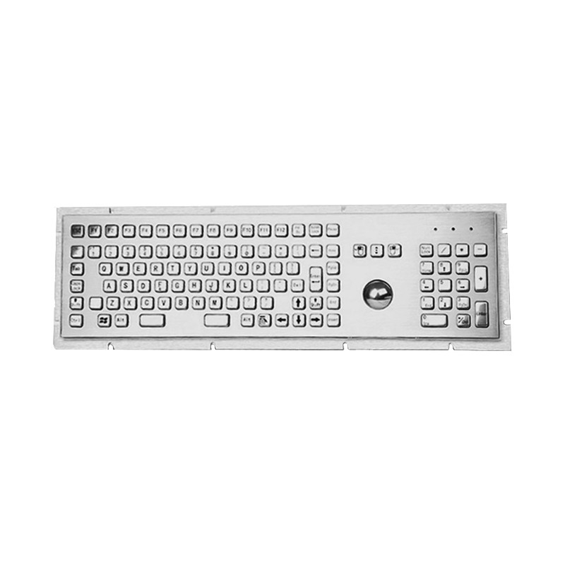 Quiosco de autoservicio IP65 Teclado de acero inoxidable de acero inoxidable con teclado numérico y pista de 38 mm