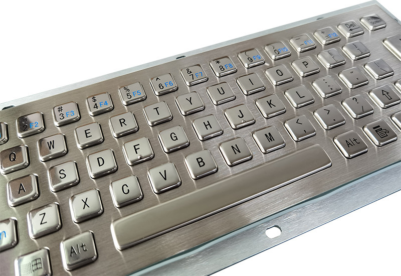 65 teclas IP65 a prueba de polvo teclado de grado médico teclado de metal de acero inoxidable con interfaz USB