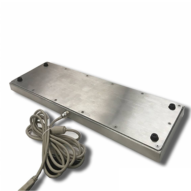 65 teclas escritorio IK07 IP65 teclado industrial de acero inoxidable con bola de pista para quiosco de autoservicio