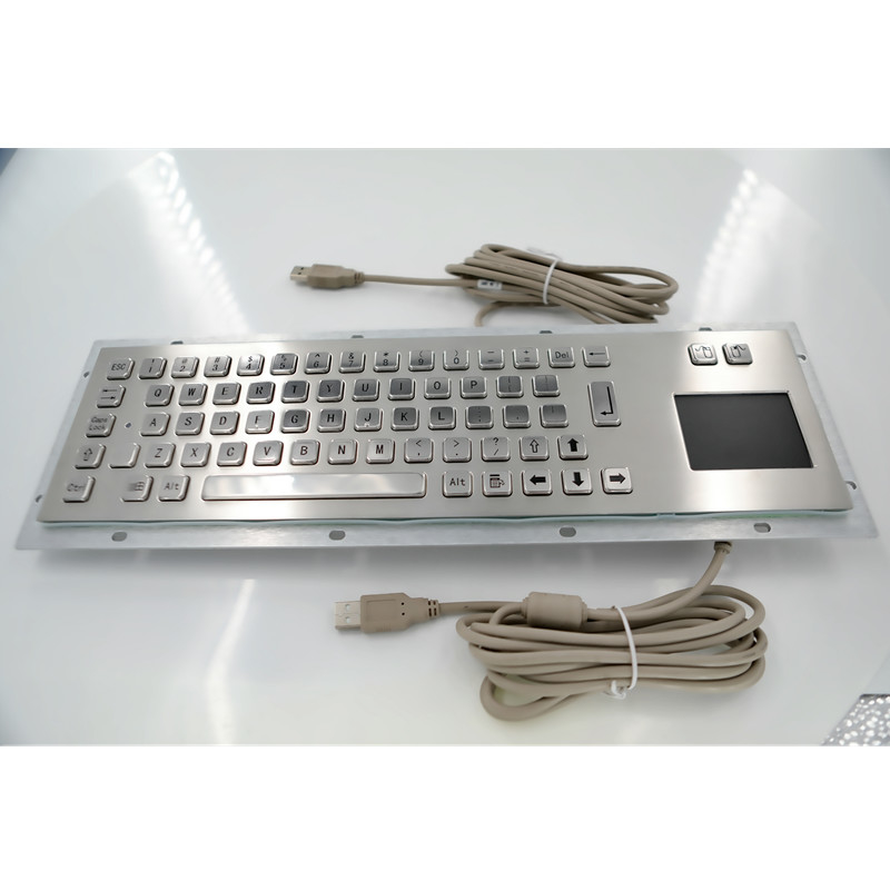 Teclado industrial de metal de acero inoxidable IP65 a prueba de polvo con panel táctil para máquina de quiosco de autoservicio