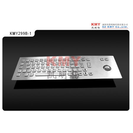 Teclado adaptable del metal del quiosco del soporte del panel de 88 llaves con el dispositivo de señalización para el Windows 2000
